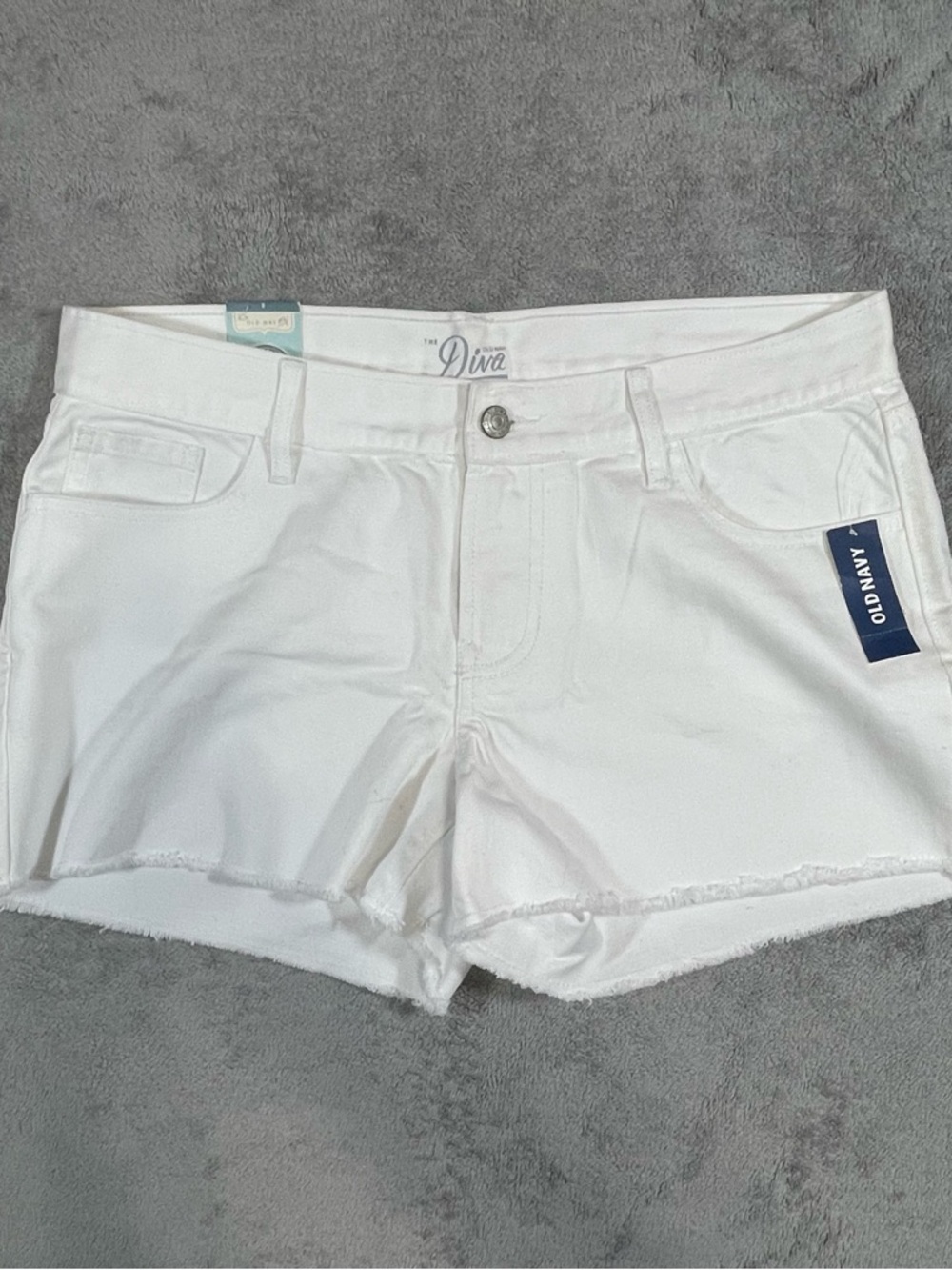 NWT Old Navy The Diva White Denim Shorts